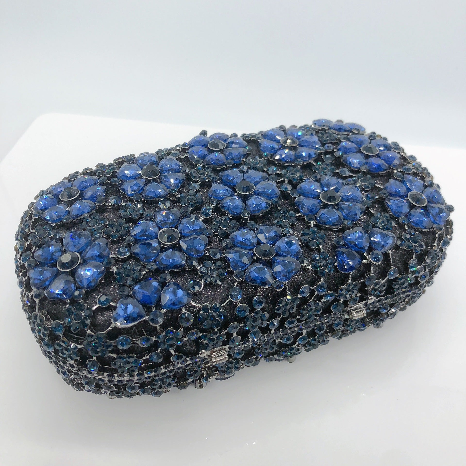 Blue heart-shaped flower