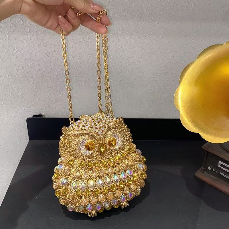 Golden Sparkling Owl
